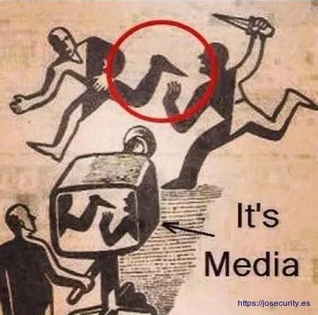 Ilustración de Anthony Garner que fue creada originalmente para comentar sobre la subjetividad de las noticias